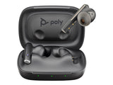 HP Poly Voyager Free 60 UC Earset Microsoft Teams Certification Google Assistant, Siri Stereo Color Carbon Black Model 7Y8L8AA