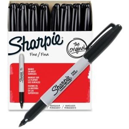 Sharpie Fine Point Permanent Marker Black 36/Pack 1884739