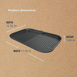 Ninja Woodfire Grill & Griddle Plate, Compatible with OG800 and OG900 Series, 2-in-1 Grill and Griddle Functionality, Ceramic, Nonstick Coating, Black, 285HY901C (Canadian Version)