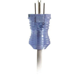 C2g 10Ft 16 Awg Hospital Grade Power Cord (Nema 5-15P To Iec320c13r) - Gray With Clear Connectors