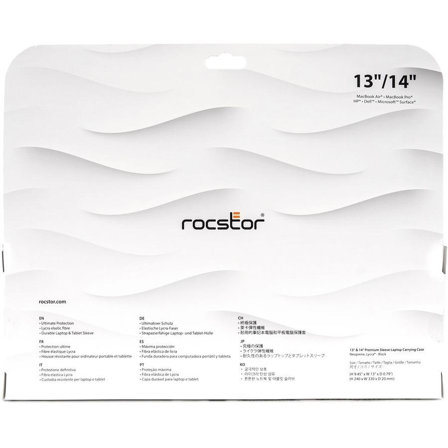 Rocstor Premium Universal 13-14 Laptop Carrying Case Sleeve Black Y1CC005B1