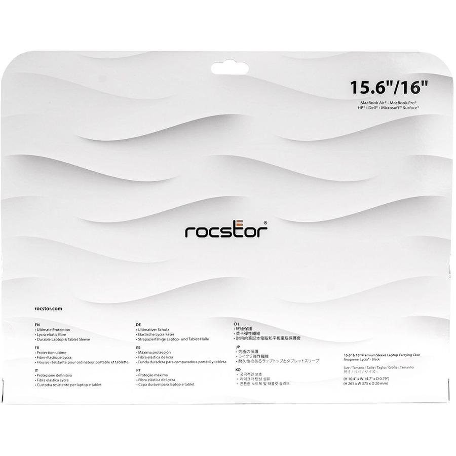 Rocstor Premium 15.6 & 16 Universal Laptop Carrying Case Black