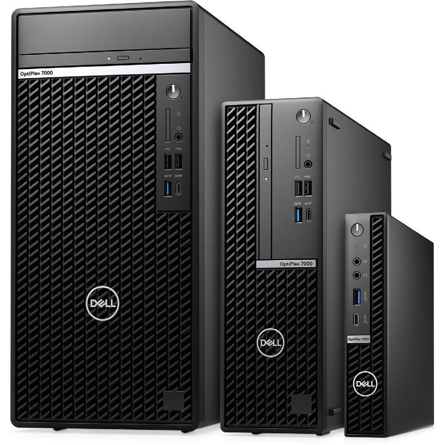 Dell OptiPlex 7000 7010 Desktop Computer - Intel Core i3 13th Gen i3-13100 Quad-core (4 Core) 3.40 GHz - 8 GB RAM DDR4 SDRAM - 256 GB M.2 PCI Express NVMe SSD - Small Form Factor - Intel Chip - Window Y2X64