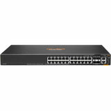 Aruba CX 6200F 24G 4SFP+ Switch - 24 Ports - Manageable - Gigabit Ethernet, 10 Gigabit Ethernet - 10/100/1000Base-T, 10GBase-X - 3 Layer Supported - Modular - 4 SFP Slots - 59 W Power Consumption - Tw