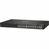 Aruba CX 6200F 24G 4SFP+ Switch - 24 Ports - Manageable - Gigabit Ethernet, 10 Gigabit Ethernet - 10/100/1000Base-T, 10GBase-X - 3 Layer Supported - Modular - 4 SFP Slots - 59 W Power Consumption - Tw