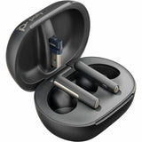 Poly Voyager Free 60+ UC M Carbon Black Earbuds +BT700 USB-C Adapter +Touchscreen Charge Case (7Y8H0AA)