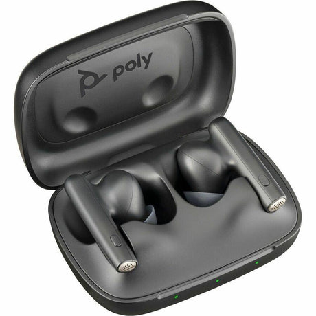 Poly Voyager Free 60 UC Earset - Siri, Google Assistant - Stereo - True Wireless - Bluetooth - 98.4 ft - 20 Hz - 20 kHz - Earbud - Binaural - In-ear - Carbon Black