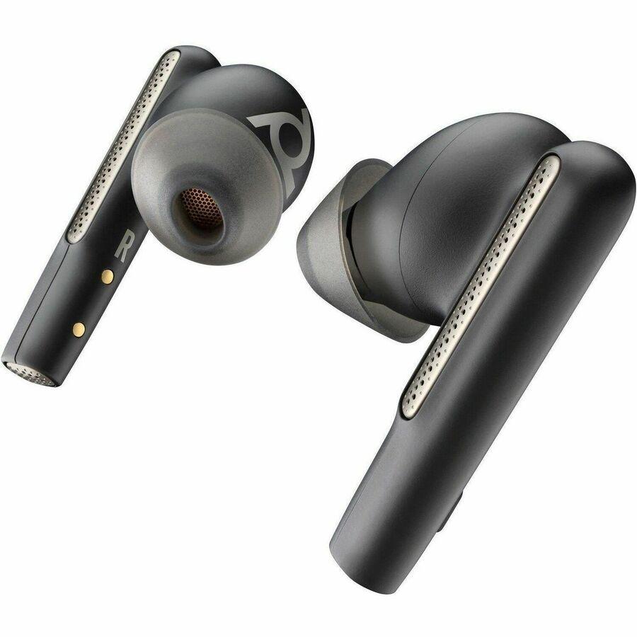 Poly Voyager Free 60 UC Earset - Siri, Google Assistant - Stereo - True Wireless - Bluetooth - 98.4 ft - 20 Hz - 20 kHz - Earbud - Binaural - In-ear - Carbon Black