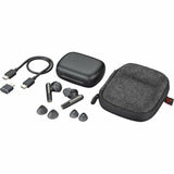 HP Poly Voyager Free 60 UC Earset Microsoft Teams Certification Google Assistant, Siri Stereo Color Carbon Black Model 7Y8L8AA
