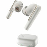 Poly Voyager Free 60 UC White Sand Earbuds +BT700 USB-C Adapter +Basic Charge Case - Siri, Google Assistant - Stereo - True Wireless - Bluetooth - 98.4 ft - 20 Hz - 20 kHz - Earbud - Binaural - In-ear