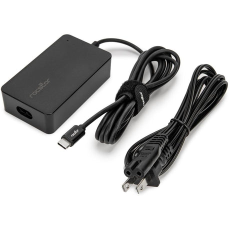 Rocstor 65W Smart USB-C Laptop Power Adapter Charger - Compatible and perfect fit for Dell,HP®,Lenovo®,Microsoft® Surface® (23W,24W,36W,44W,65W) Power Supply