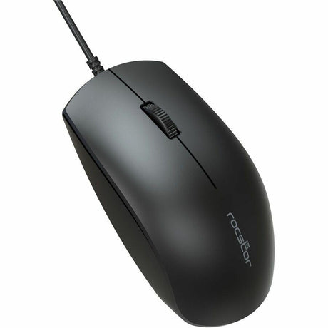 Rocstor Premium M10 USB Wired Optical Mouse - 1200 dpi - Full-size Mouse - Optical - Cable - Black - USB - 1200 dpi - Scroll Wheel - 3 Button(s) - Symmetrical