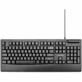 Rocstor KS18 Security USB Keyboard with Built-in Smart Card Reader -104 Keys - 104 Keys - QWERTY Layout - Smart Card Reader - USB - Black