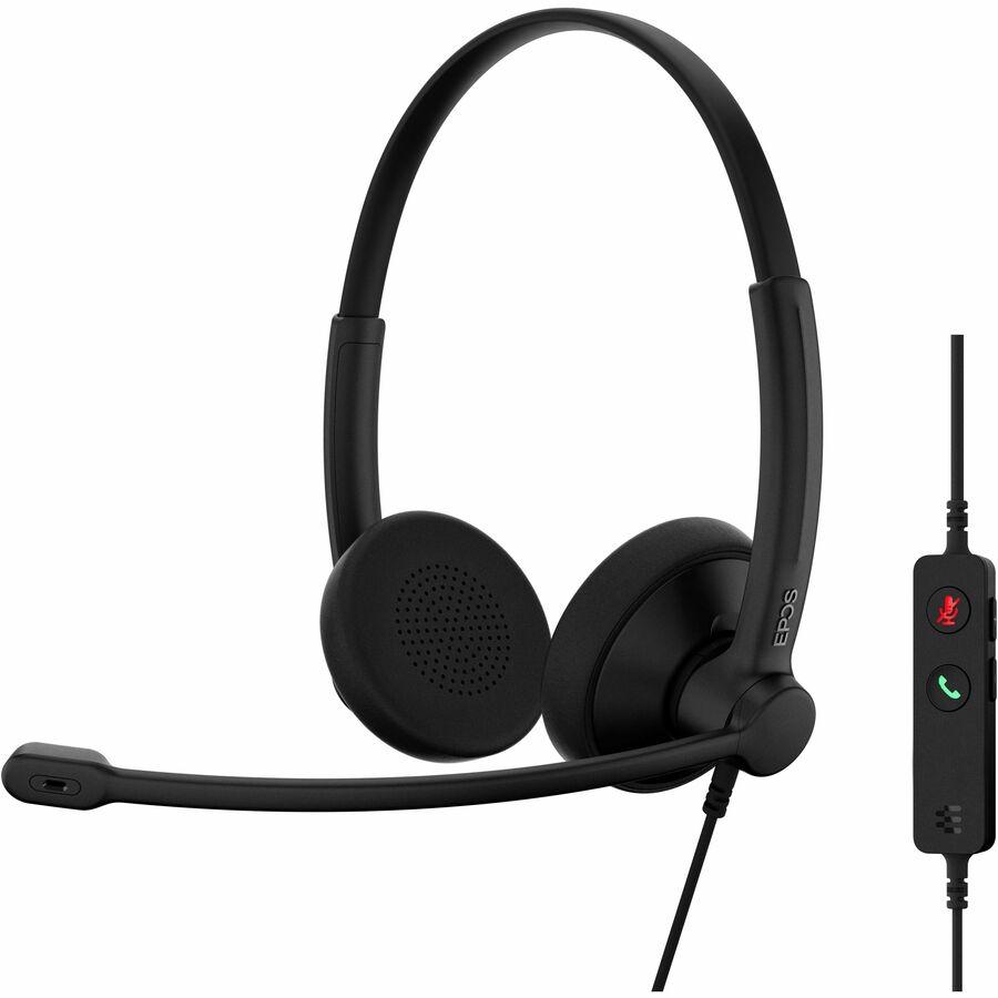 Stereo wired headset, UC certified - The IMPACT 100 is an entry-level headset that delivers exceptional value for money. With smart features that enhance efficiency and an ultra-lightweight design, it