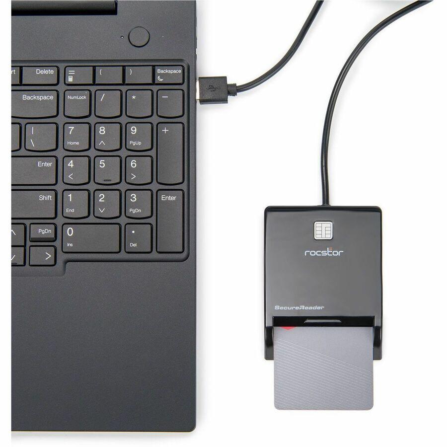 Rocstor SecureReader CR15 Smart Card Reader Y10P005-B2
