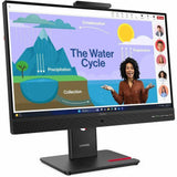 Lenovo ThinkVision T24D-4v 24 Class Webcam Full HD LED Monitor - 16:9  - 23.8 Viewable - 1920x1080 - 250 Nit - 4 ms - 120 Hz Refresh Rate - USB Type-C - HDMI - DisplayPort - USB Hub  64B7UAR1US