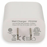 AddOn Wall Plug to USB 3.1 Type C 5V 3A White Wall Charger