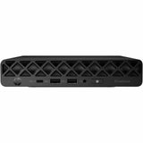 HP EliteDesk 8 G1i Desktop Computer - Intel Core Ultra 7 265T - vPro Technology - 16 GB - 256 GB PCI Express NVMe SSD - Mini PC - Jack Black - Intel Q870 Chip - Windows 11 Pro - Intel DDR5 SDRAM - Wi-
