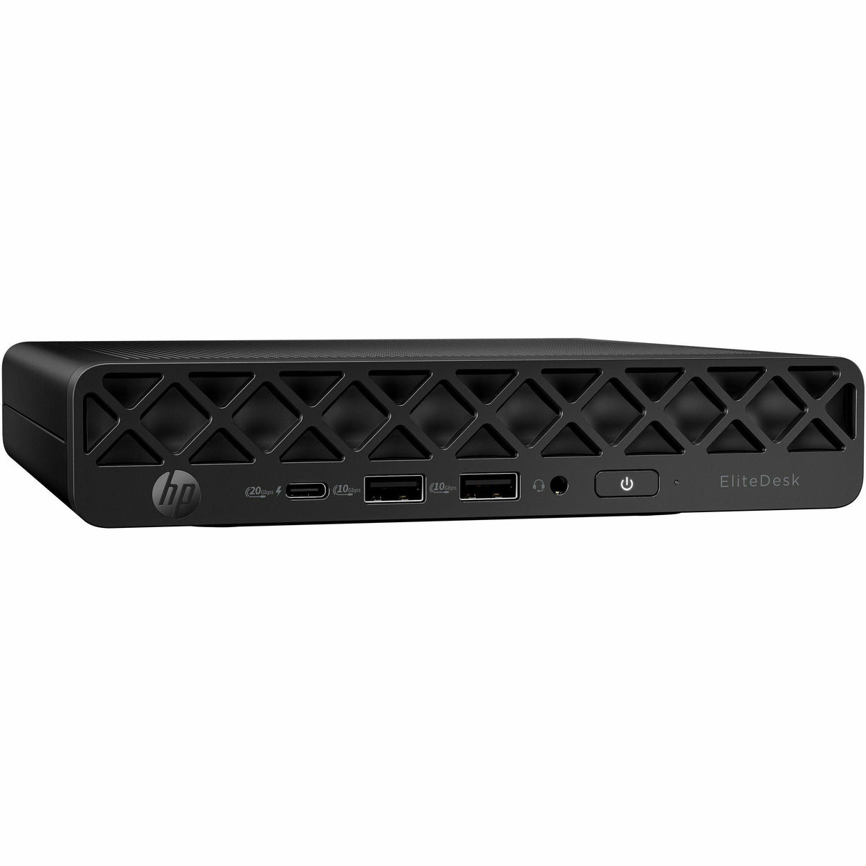 HP EliteDesk 8 G1i Desktop Computer - Intel Core Ultra 7 265T - vPro Technology - 16 GB - 256 GB PCI Express NVMe SSD - Mini PC - Jack Black - Intel Q870 Chip - Windows 11 Pro - Intel DDR5 SDRAM - Wi-