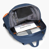 Champs Vintage Carrying Case (Backpack) for 11 to 15.6 Water Bottle, Notebook, Tablet, Glasses, Earphone, Travel - Navy - Water Resistant, Water Proof Zipper - Nylon Body - Shoulder Strap,