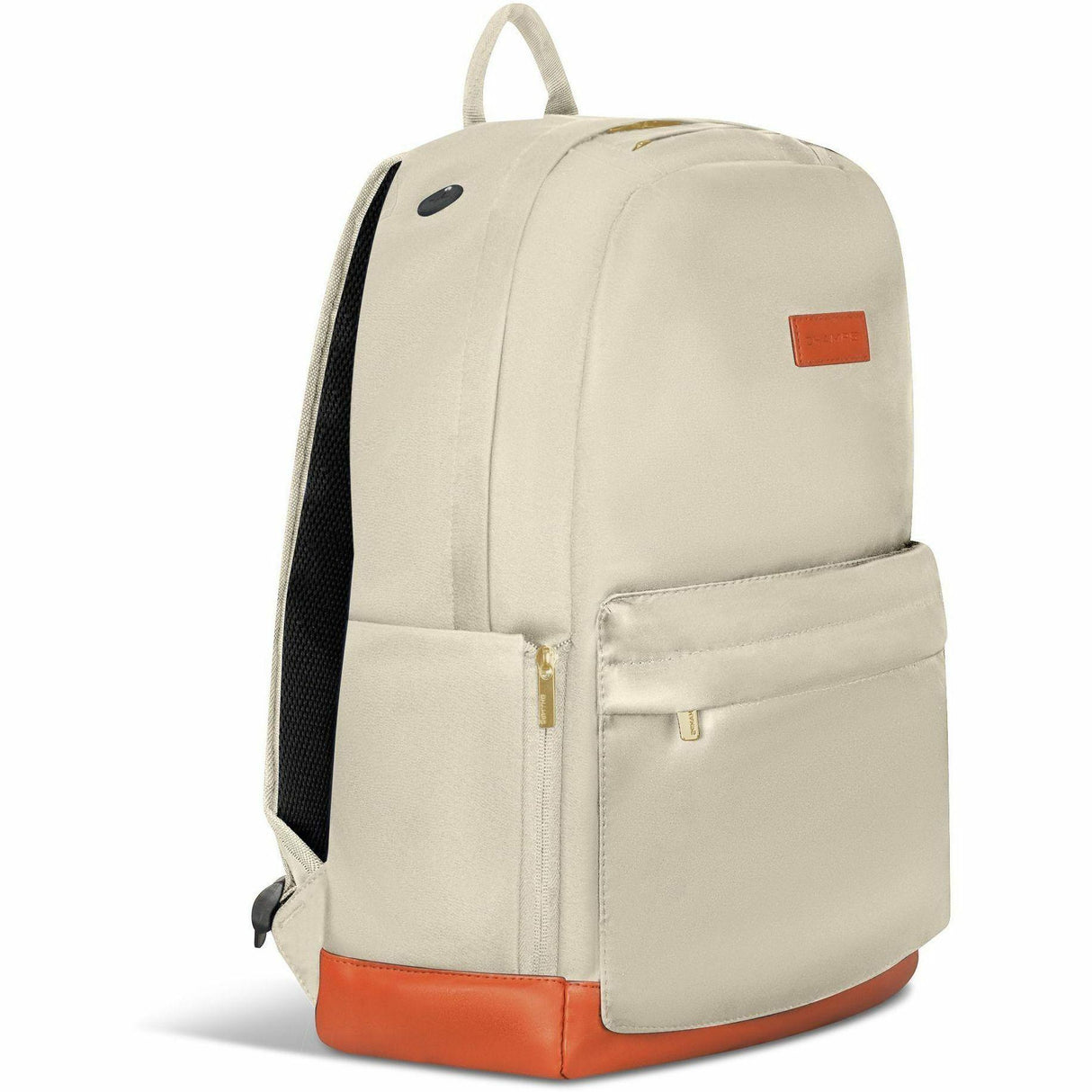 Champs Vintage Carrying Case (Backpack) for 11 to 15.6 Water Bottle, Notebook, Tablet, Glasses, Earphone, Travel - Ivory - Water Resistant, Water Proof Zipper - Nylon Body - Shoulder Strap