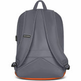 Champs Vintage Carrying Case (Backpack) for 11 to 15.6 Water Bottle, Notebook, Tablet, Glasses, Earphone, Travel - Gray - Water Resistant, Water Proof Zipper - Nylon Body - Shoulder Strap,