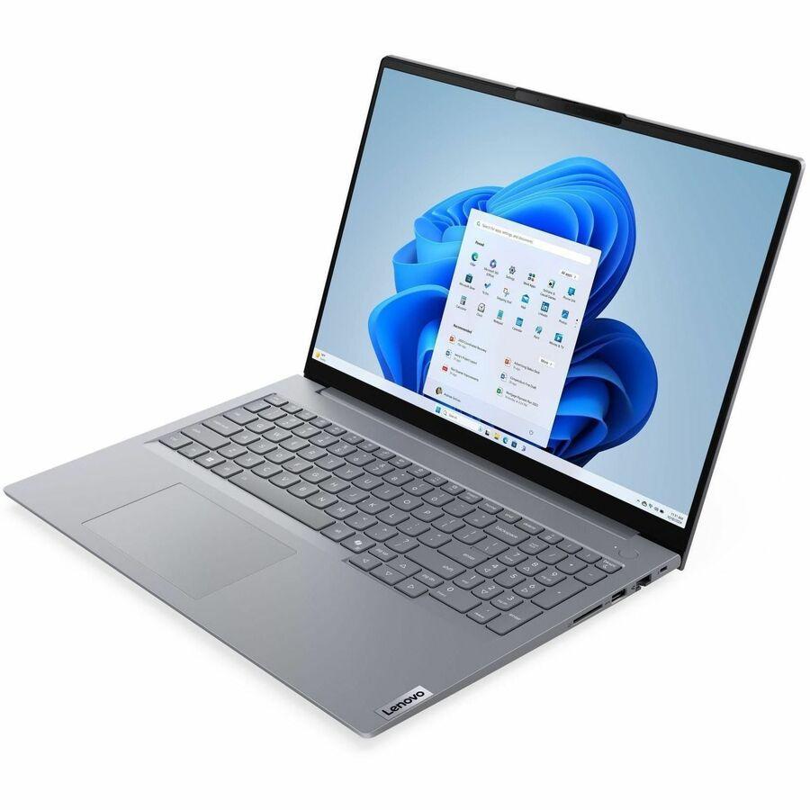 Lenovo ThinkBook 16 G9 IRL 21US0001US 16 Touchscreen Notebook - WUXGA - 120 Hz - Intel Core 7 2nd Gen 240H - 16 GB - 512 GB SSD - English Keyboard - Arctic Gray - Intel Chip - 1920 x 1200 - Wind