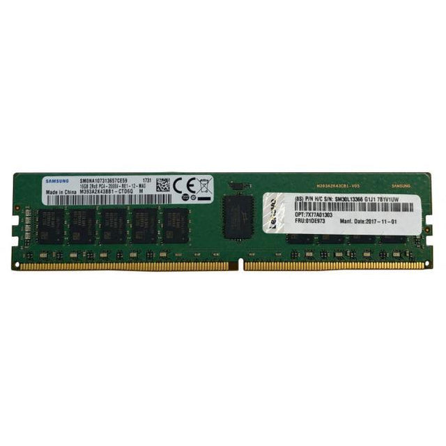Lenovo ThinkSystem C1G7 16GB TruDDR5 5600MHz ECC UDIMM - 16GB RAM - DDR5-5600/PC5-44800 TruDDR5 - 5600MHz Single-rank Memory - 288-pin - DIMM
