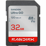 SanDisk Ultra GO SD 32GB Secure Digital High Capacity SDHC Memory Card, Up to 120MB/s UHS-I A1 C10 U1 V10 SDSDUGN-032G-GN6IN