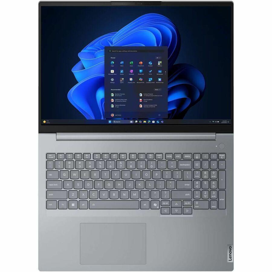 Lenovo ThinkBook 16 G9 AHP 21UT0002US 16 Touchscreen Notebook - WUXGA - 120 Hz - AMD Ryzen 5 220 - 16 GB - 512 GB SSD - English Keyboard - Arctic Gray - AMD Chip - 1920 x 1200 - Windows 11 Pro -