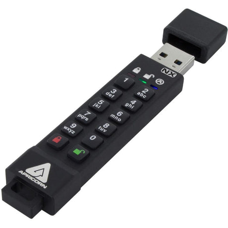 Apricorn 8GB ASK3 USB3.2 Type-A Flash Drive Black Model ASK3-NX-8GB