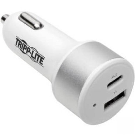 DUAL-PORT USB CAR CHARGER WITH PD CHARGING - USB TYPE C (27W) & USB TYPE A (5V 1
