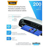 Fellowes Laminating Pouches Letter Size Hot Pouch 9 x 11.5 3 mil 200 pack 5743401