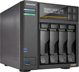 Asustor AS6804T Lockerstor 4 Gen3 4 Bay NAS, Quad-Core 2.3GHz , 2x 10GbE Ports, 16G ECC DDR5,4x M.2 SSD Slots (Diskless)