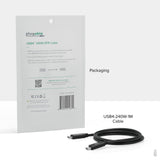 Plugable USB4 Cable with 240W Charging, 3.3 Feet (1M), USB-IF Certified, 1x 8K Display, 40 Gbps, Compatible with USB 4, Thunderbolt 4, Thunderbolt 3, USB-C