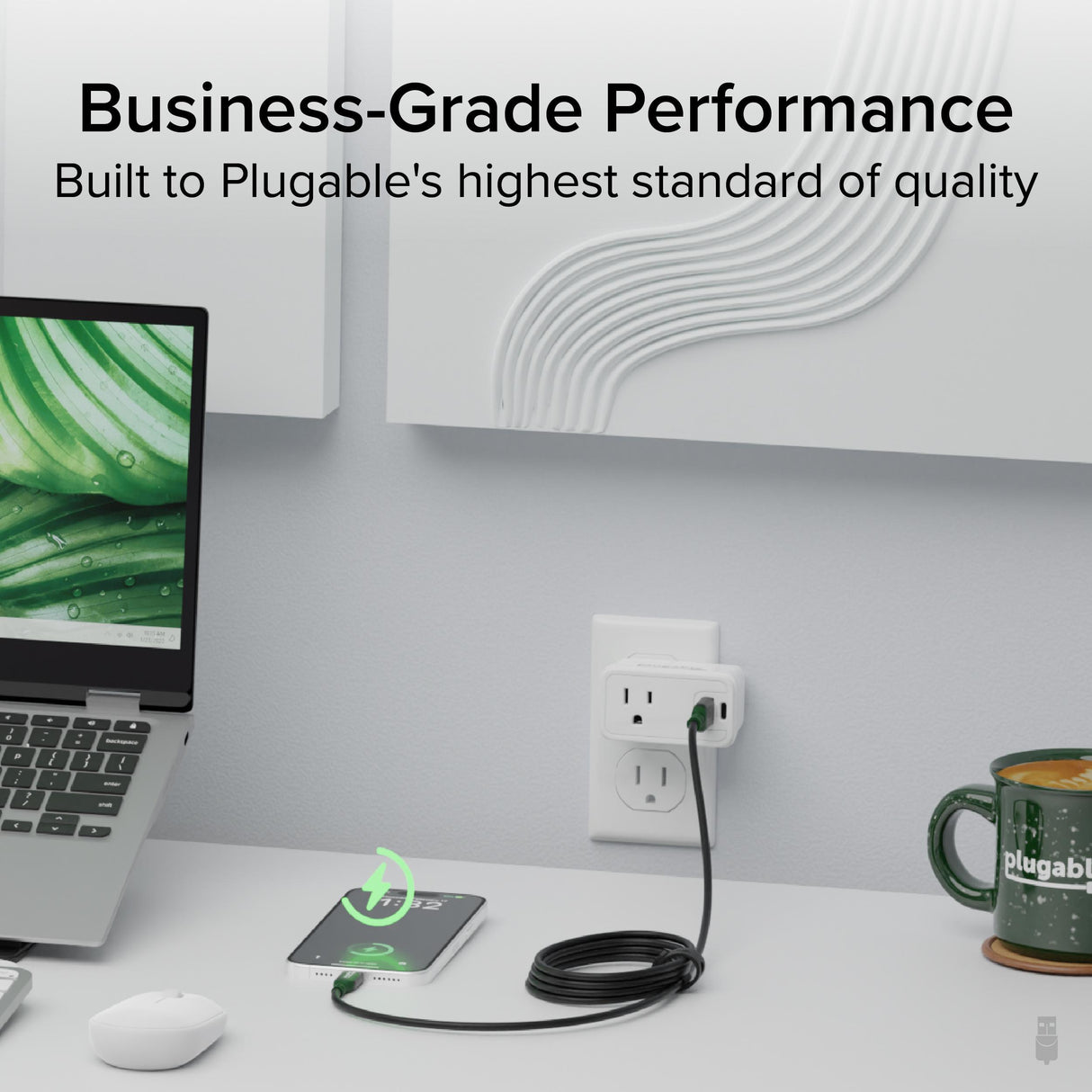 Plugable USB C to USB A Cable, USB 3.2 Gen 2 USB Cables, 3A (15W) Charging USB C Data Cable 5Gbps for iPhone 15, iPad, Samsung Galaxy, Tablets, Laptops, 6 Feet with Cable Management Strap (USBC-A2M)