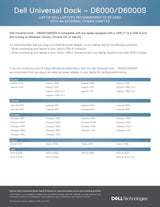 Dell D6000S Universal Docking Station
