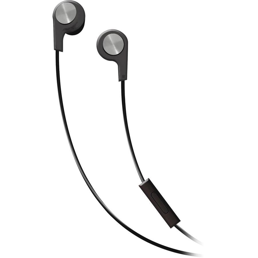 Maxell B-13 Bass Earbuds/Headphones with Microphone, Black, 52 Cord 199621