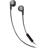 Maxell B-13 Bass Earbuds/Headphones with Microphone, Black, 52 Cord 199621