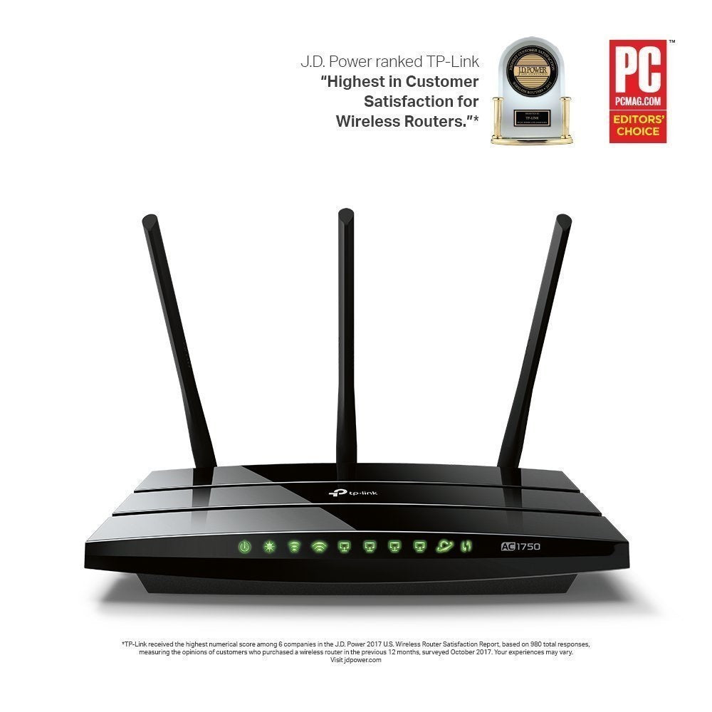 TP-LINK Archer C7 AC1750 Wireless Dual Band Gigabit Router - Wireless router - 4-port switch