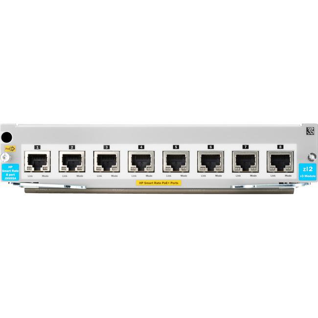 HPE J9995A 5400R 8-port 1/2.5/5/10GBASE-T PoE+ with MACsec v3 zl2 Expansion Module