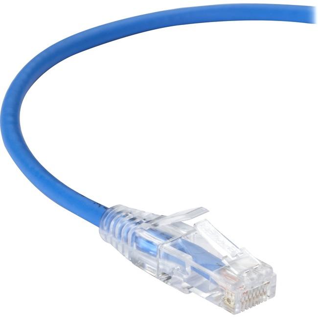 Slim-Net 28-AWG CAT6 250-MHz Ethernet Patch Cable (UTP) - PVC, Snagless, Blue, 4