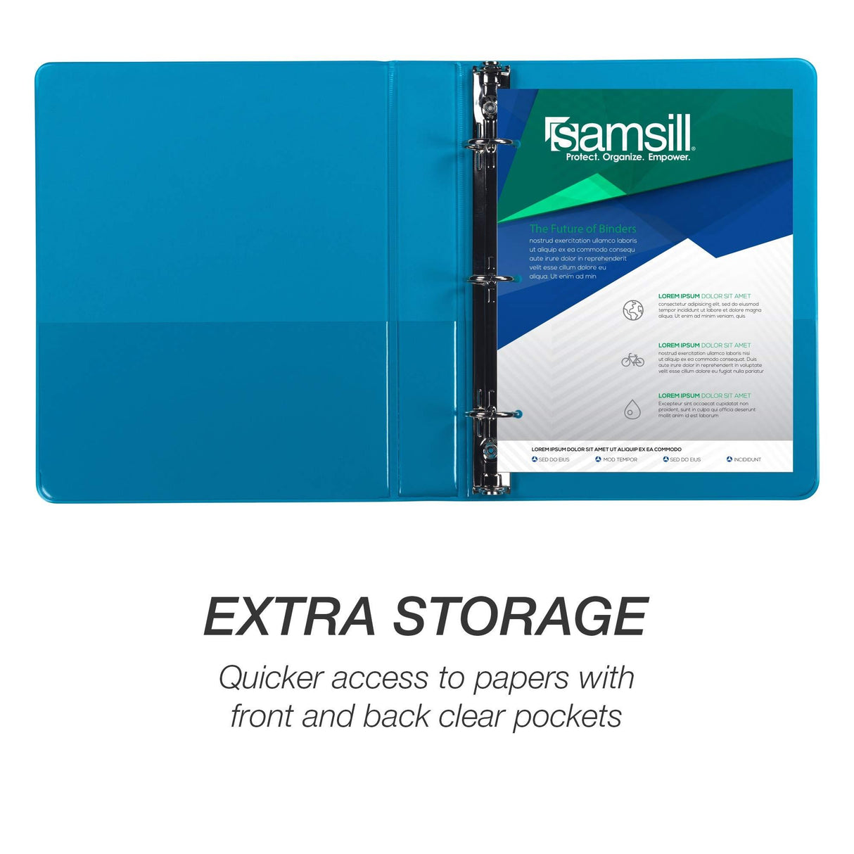 Samsill Ring Binder MP28609 Economy 1 6 Pack Assorted Colors