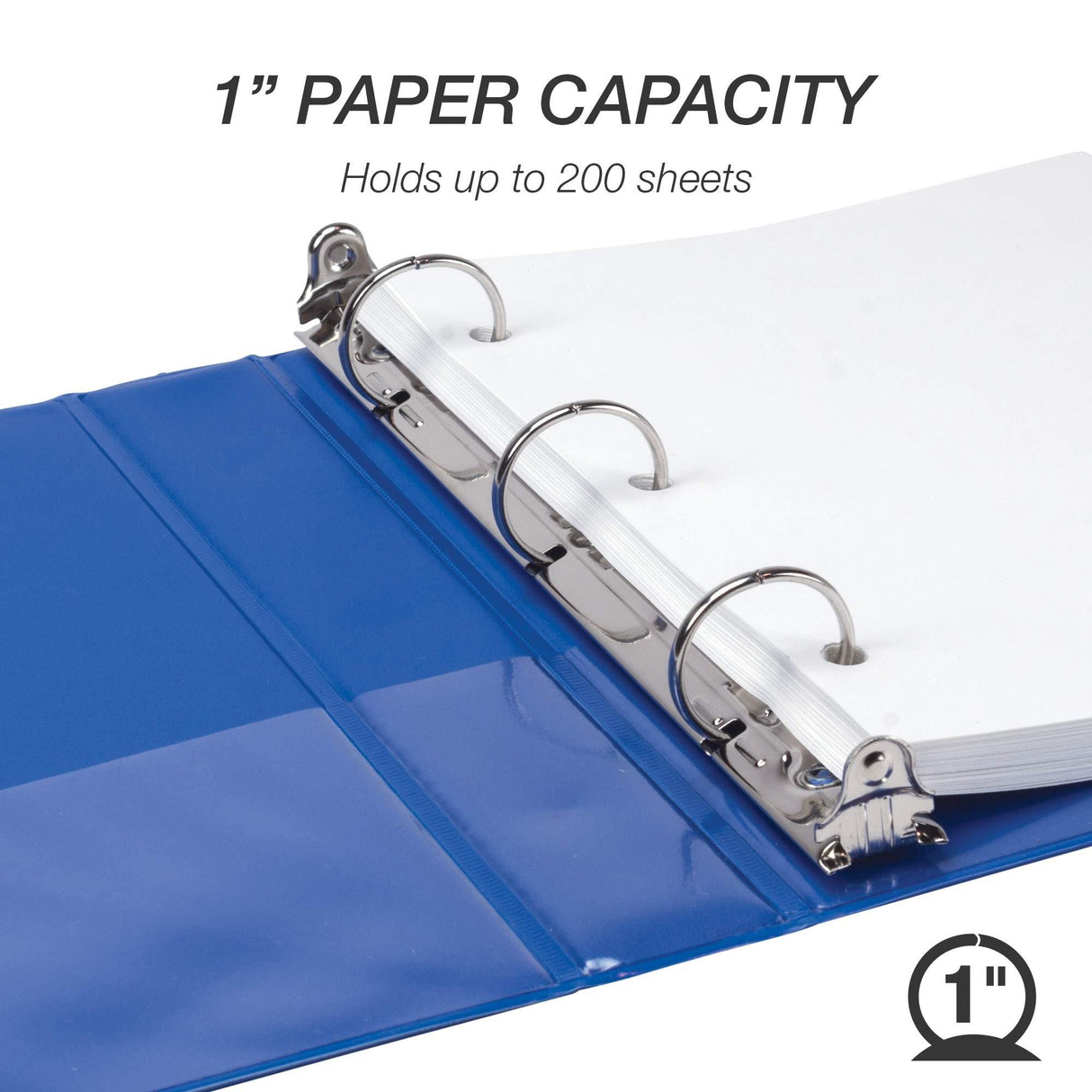 Samsill Ring Binder MP28609 Economy 1 6 Pack Assorted Colors