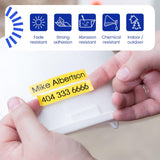 Brother Genuine P-touch TZeS951 BK on MATTE SLV Label Tape Strong Adhesive Lam. 24mmX8m