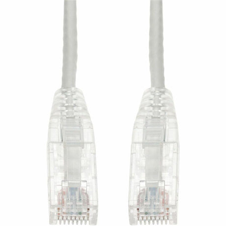 AddOn 2ft White CAT 6A Slim PVC Ethernet Cable Snagless Clear-Claw RJ-45 M/M