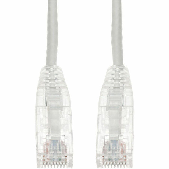 AddOn 2ft White CAT 6A Slim PVC Ethernet Cable Snagless Clear-Claw RJ-45 M/M