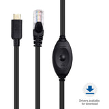 cable matters usb c to rj45 console cable for windows and macbook pro (compatible cisco console cable, rollover cable) with ftd