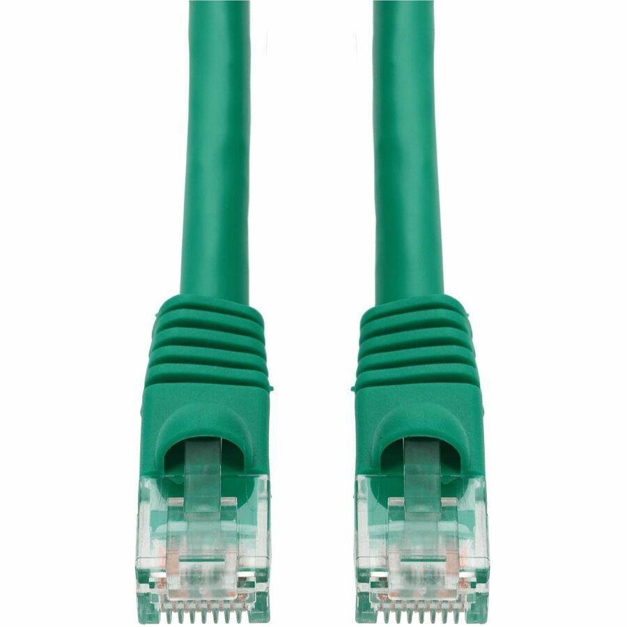 AddOn 3ft Green CAT 6A PVC Ethernet Cable Snagless Bubble Boot RJ-45 M/M