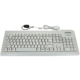 Seal Shield Silver Seal Glow Waterproof Keyboard Long Cable SSWKSV207GL
